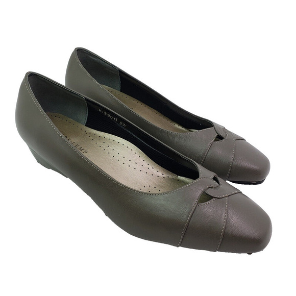 Mark Lemp Classics By Walking Cradles Womens Size 8W Taupe Beauty Pump Shoes - Picture 1 of 12